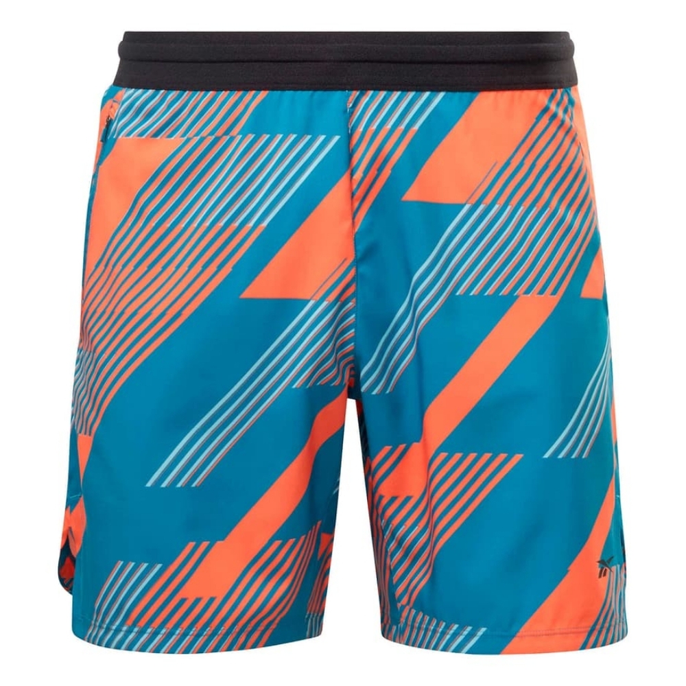 NWT Reebok Speed 3.0 Blue Orange Shorts, Size S